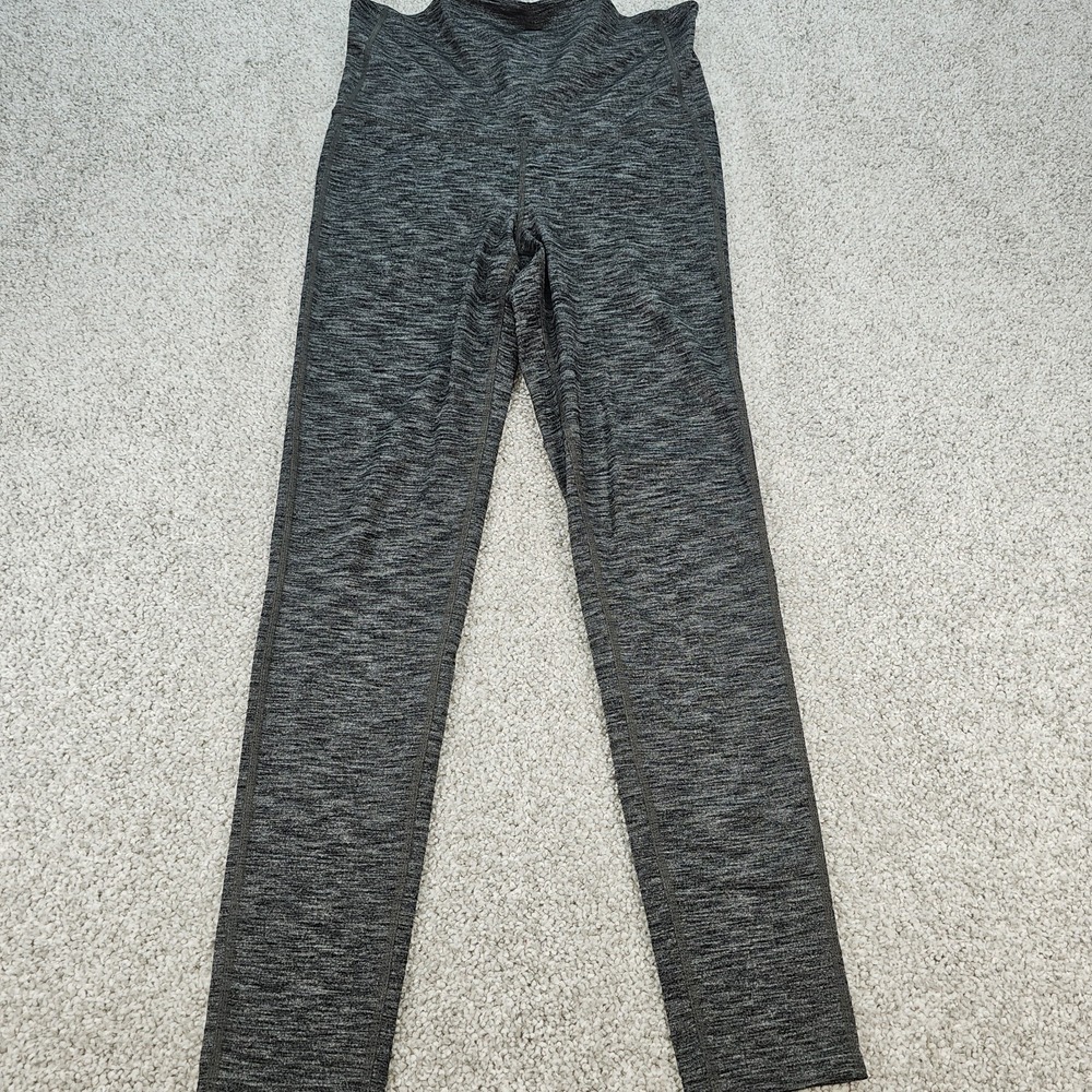 Athleta Womens Maternity Leggings Size Medium Black Heather Grey